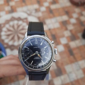Urech Vintage 17 jewels Swiss made , chronographe men mechanical Urech watch vtg - Picture 1 of 8