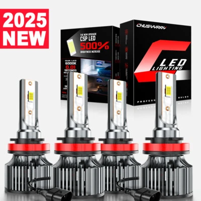 For 2022 2023 Silverado 1500 2500 WT Custom Trail Boss 6500K LED Headlight Bulb - Image 1 of 4