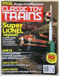Classic Toy Trains magazine January 2007, 1957 Lionel display layout, track plan - Picture 1 of 2