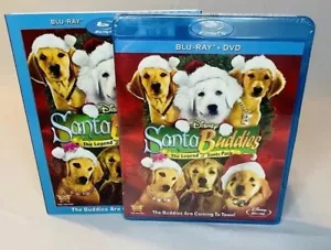 New Santa Buddies Blu-ray + DVD with Slipcover Disney Christmas Holiday Movie - Picture 1 of 2