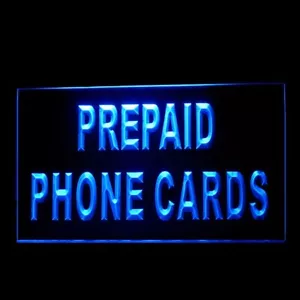 Scheda telefonica prepagata 190180 negozio cellulare display cellulare luce LED insegna neon - Foto 1 di 1