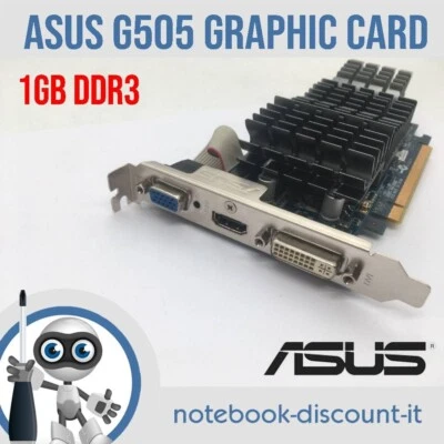 Asus G505-SL-1GD3-DI-DP Scheda Grafica 1gb ddr3 High Profile GRADO A- vedi foto - Immagine 1 di 4