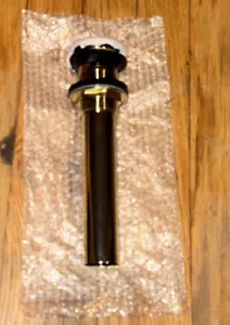 Gold Brass Bathroom Pop up Sink Drain Stopper with Overflow *NEW - Picture 1 of 11