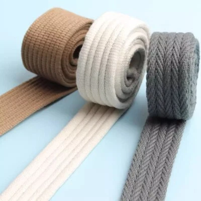 Cinta de cinta de lona maciza 2M correa de ajuste ropa accesorio bolsa cinturón suave Foto 1 de 4