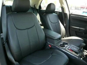 2019 Ram 1500 Crew Quad Cab Black Clazzio Synthetic leather seat covers kit - Foto 1 di 4