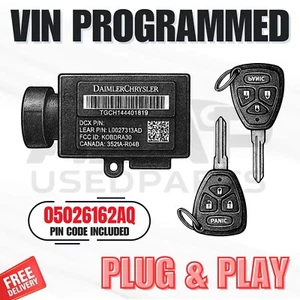 📍 VIN PROGRAMMED PLUG & PLAY IMMOBILIZER DODGE AVENGER CHRYSLER 200 05026162AQ - Picture 1 of 1