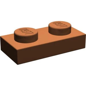 Lego - Nougat 1x2 - Plate - Picture 1 of 1