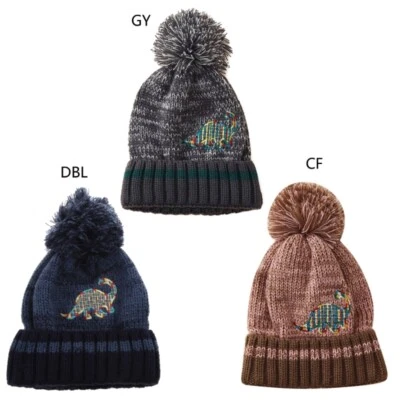 Sombrero de bebé tejido a ganchillo sombrero de dinosaurio bordado sombrero cálido de invierno Foto 1 de 4