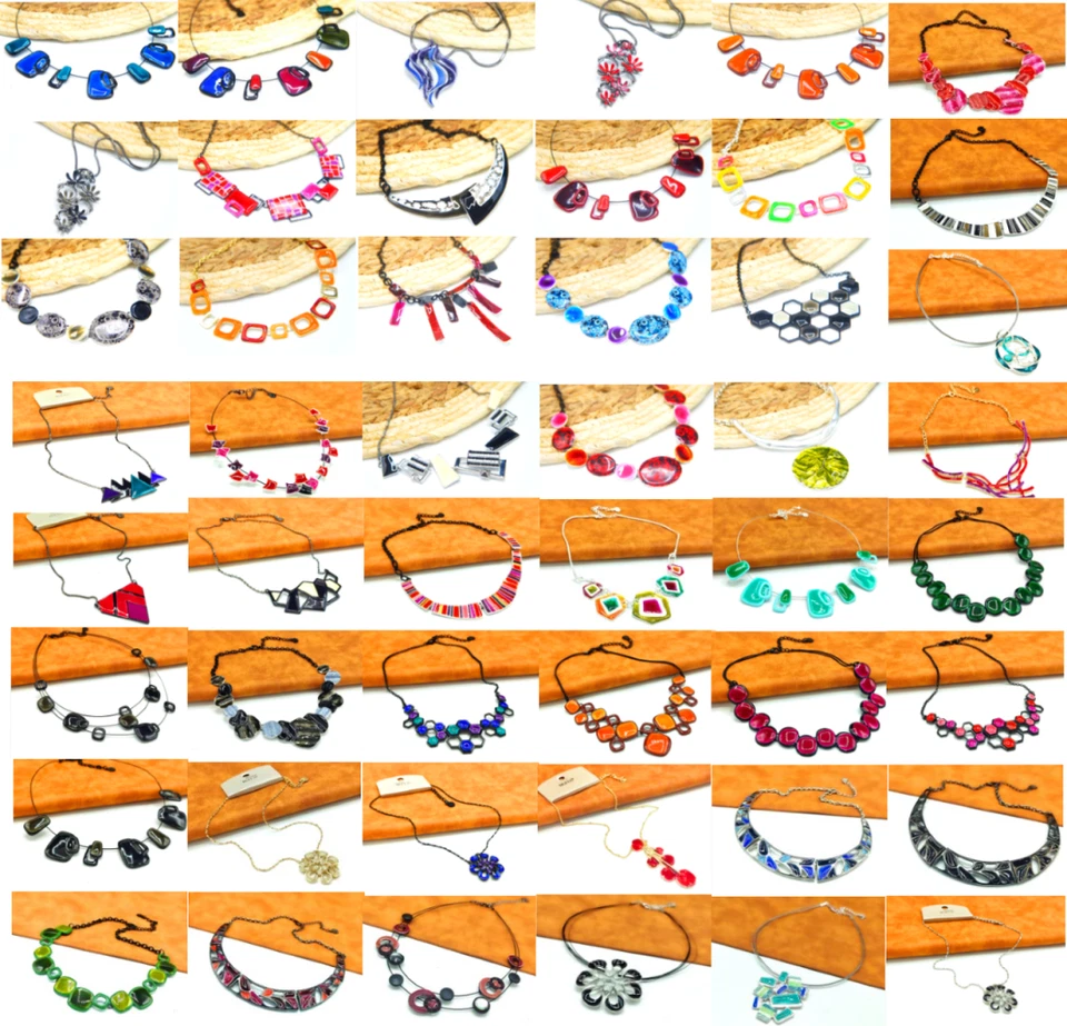 Lot 100 Colliers Email Marque IKITA - Lot revendeur - Bijoux Fantaisie - Immagine 1 di 1