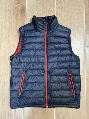 Patagonia Down Sweater Vest Mens Medium Blue Zip Up 84622 Goose Puffer - Image 1 of 4