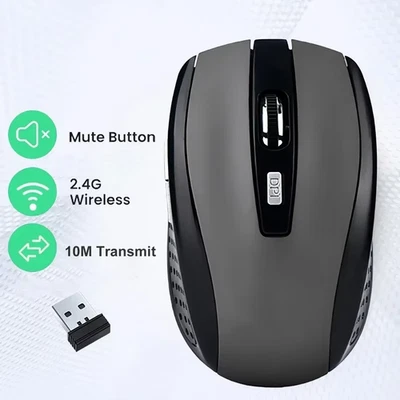 2.4G Wireless Mouse Portable Ergonomics Mouse Mobile Optical Office Mouse Adjust - Image 1 of 4