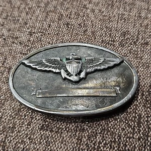 Aviator's Wings US Naval Aviator Member Collector's Series Belt Buckle 1985 - Picture 1 of 10