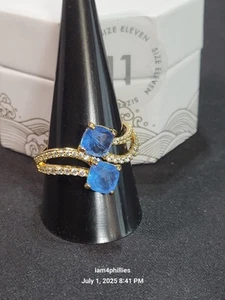 Bomb Party RG73779 Resort Wear Oceanic Dreams, Sz 11 Blue Lace Agate w/ Quartz - Picture 1 of 4