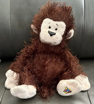 Ganz Webkinz 8” Brown Monkey HM008 Plush Hairy Stuffed Animal Toy NO CODE  - Image 1 of 3
