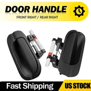 2PCS Right Side Exterior Door Handle Black Assembly For 2000-2006 Nissan Sentra - Picture 1 of 10