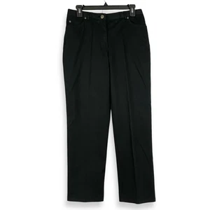 Ruby Rd petite Women's size 6P Black Pants Stretch Elastic - Picture 1 of 11