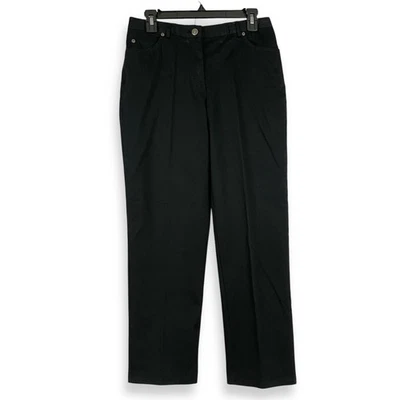 Ruby Rd petite Women's size 6P Black Pants Stretch Elastic - Image 1 of 4