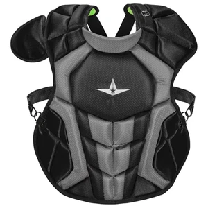 All-Star System7 Axis NOCSAE Youth Catcher's Chest Protector - Black - Picture 1 of 1