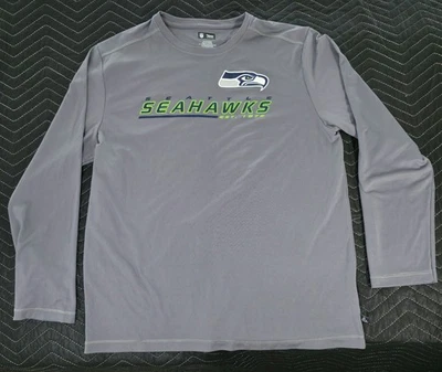 Camiseta del equipo de la NFL E Systems Seattle Seahawks talla XL gris manga larga Foto 1 de 4