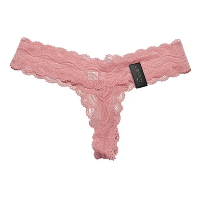 Tanga de encaje Frederick's of Hollywood Flora Allover nube talla 1X Foto 1 de 4