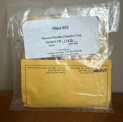 Tapa de cámara de aguja estrecha Li-Cor, Inc. número de pieza 9964-052 para LI-6400/XT Foto 1 de 4