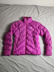 The North Face 700 Goose Down Puffer Jacket Womens Sz XS Magenta Purple Outdoors - Picture 1 of 10