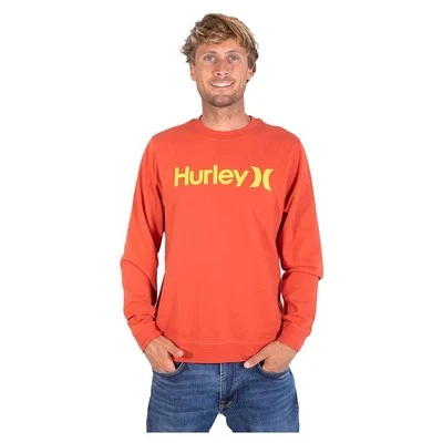 Новый с Ярлыками Hurley мужчин один и только Summer флис экипажа, марсианский закат оранжевый, большой - Изображение 1 из 4