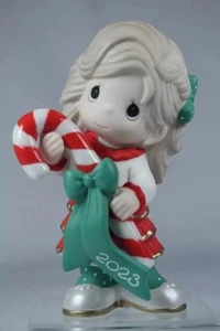 Precious Moments Sweet Christmas Wishes Girl Dated 2023 Figurine 231001 NIB Cane - Picture 1 of 1
