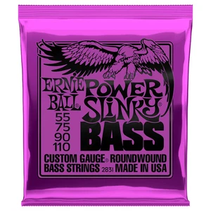 Ernie Ball Power Slinky Round Wound Bass Strings (55-110) - Picture 1 of 1