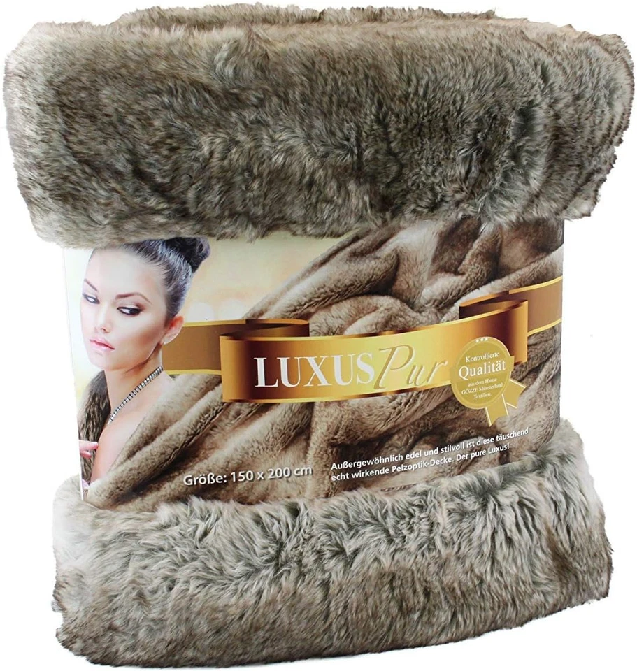 - Coperta, Effetto Pelliccia, Design Orso Kodiak, Microfibra, 150 X 200 Cm - Gri - Immagine 1 di 4