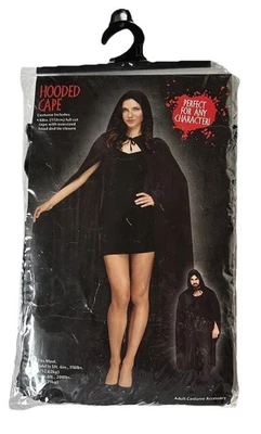 Capa con capucha gótica negra Fun World adulto 68" Foto 1 de 4