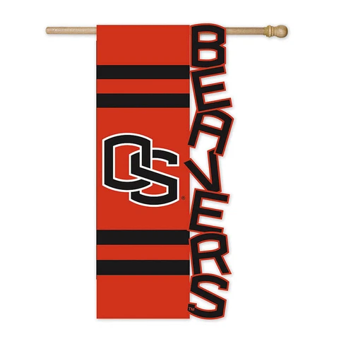Oregon State University Sculpted Applique Flag NCAA Licensed College Beavers Cover