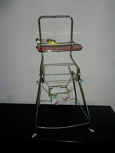Schildkrötpuppen Puppenhochstuhl Gehfrei Schaukelstuhl Kombimöbel um 1968-1972 - Bild 1 von 7
