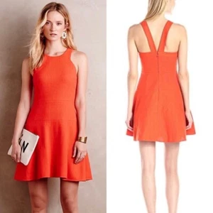 Anthropologie 4C Orange Dress Women's Size 6 - Picture 1 of 5