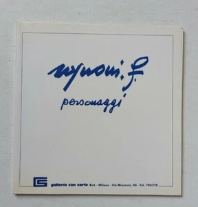 FRANCO ROGNONI Olii Gouaches CATALOGO MOSTRA GALLERIA SAN CARLO 1987 - Imagen 1 de 4