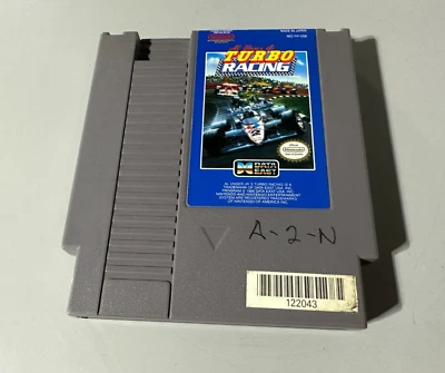 Al Unser Jr's Turbo Racing Nintendo System NES Game Cartridge Tested 1990 - Image 1 of 3