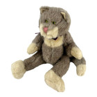 Boyds Bears süße Erbse grau Smoking Katze grüne Augen 10 Zoll Vintage Kuscheltier