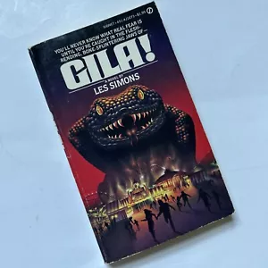 VTG Signet Gila! Paperback book-Les Simons aka Kathryn Ptacek 1981-Lizard-horror - Picture 1 of 8