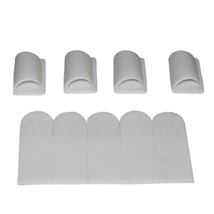 4 pcs WALL MOUNTED SELF ADHESIVE HANGING CLIPS kitchen bathroom - Picture 1 of 1