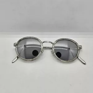 Zara Sonnenbrille rund silberfarbenes Gestell verspiegelt - Bild 1 von 8
