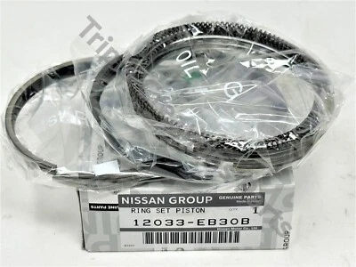Juego de anillos pistón genuino Nissan 12033-EB30B 12033EB30B Stock de EE. UU. OEM Foto 1 de 4
