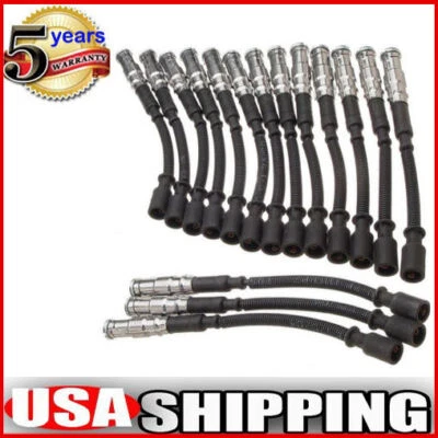 Juego de cables de bujía de encendido 16 piezas SW05 para Mercedes CLK430 500 E430 E500 G500 Foto 1 de 2