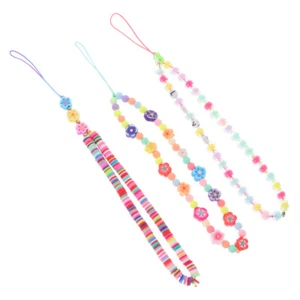 3Pcs Phone Charms Strap Car Key Purse Decor Smartphone Lanyard Phone Charm Chain - Photo 1/12