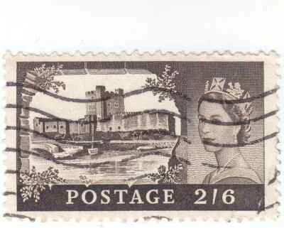 Scott # 309 - 2sh6p - Negro - Castillo de Windsor - Usado Foto 1 de 2