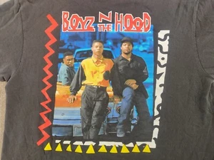 BOYZ N THE HOOD T Shirt Mens 2XL Fits XL Ice Cube Cuba Gooding Jr Black Graphic - Picture 1 of 15