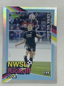 2023 NWSL Parkside LENA SILANO NWSL KICKOFF SILVER FOIL #/99 Washington Spirit