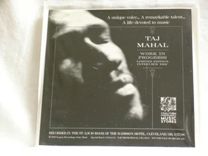 TAJ MAHAL Work in Progress promo only Limited Edition Interview CD - Picture 1 of 2