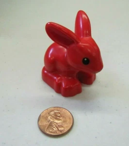 Lego Duplo RED BUNNY RABBIT Animal Zoo THUMPER PET Easter Part Peter Rabbit - Picture 1 of 3