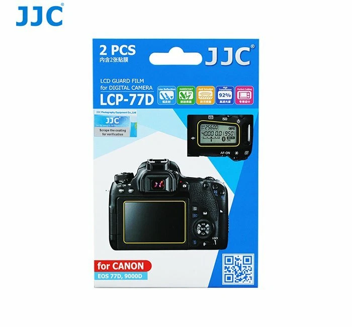 JJC LCP-77D LCD Screen Protector Protection Guard Film for CANON EOS 77D 9000D - Image 1 of 4