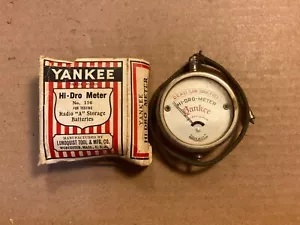 Vintage 1920s Yankee DC Volts Watch Case "Hi-Dro-Meter" IN BOX Steampunk Gauge - Picture 1 of 8
